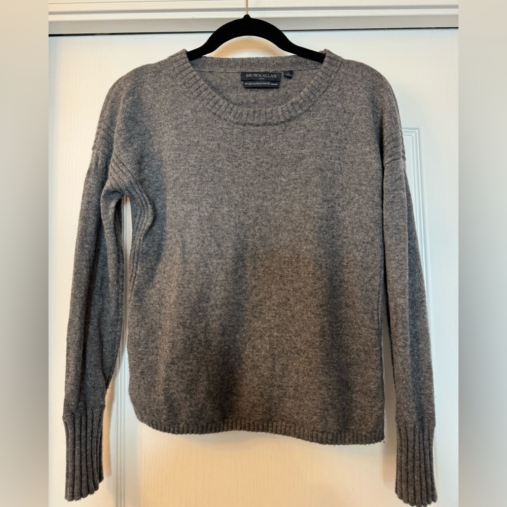 Vintage Brown Allan extra fine merino wool and cashmere sweater